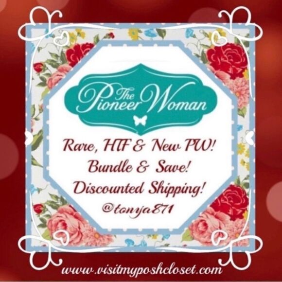 🦋 New Pioneer Woman Sweet Rose Serving Trays Set of 2 - Picture 2 of 9